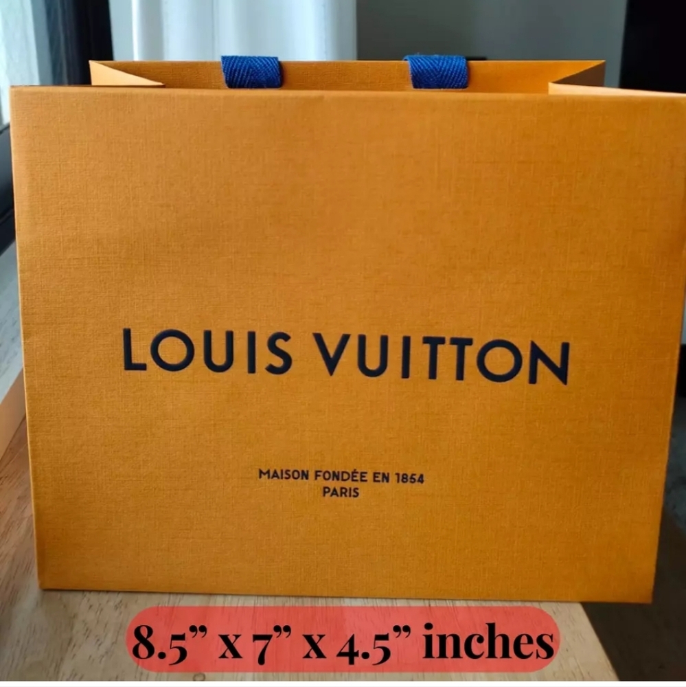 Louis Vuitton Orange Shopping Bag  8.5"×7"×4.5" New